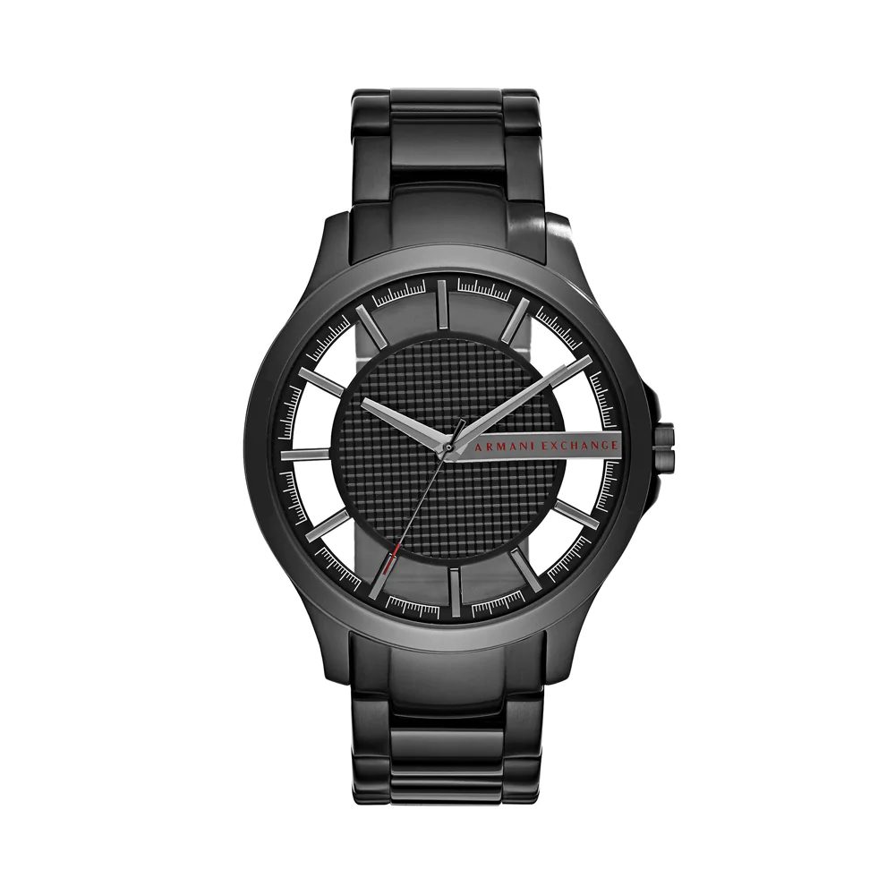 ARMANI EXCHANGE Three-Hand Black Stainless Steel Watch AX2189