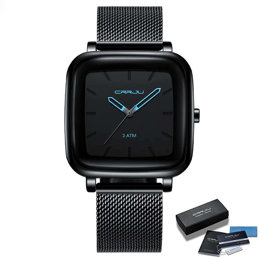 CRRJU Men's Watches Top Brand Luxury Quartz Watch