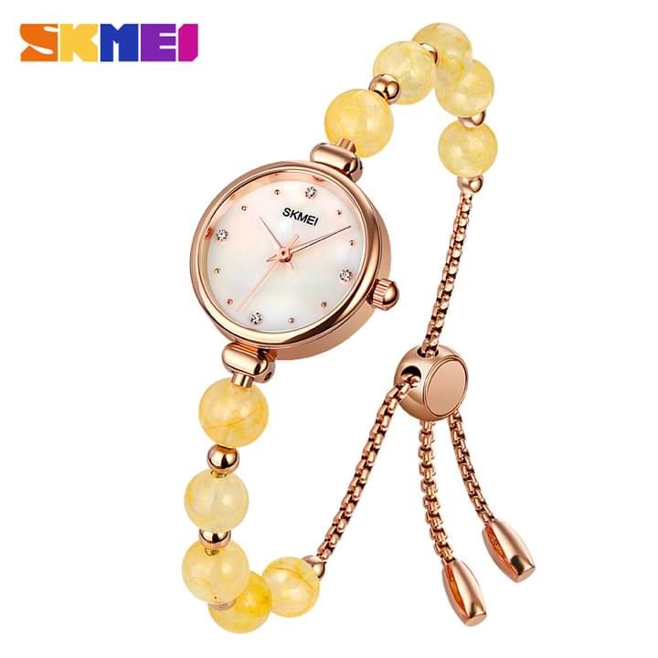 SKMEI Pearl Wristband Bracelet Watch for Women(SK1983Y)