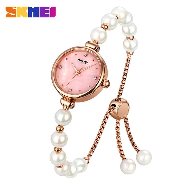 SKMEI Pearl Wristband Bracelet Watch for Women(SK1983P)